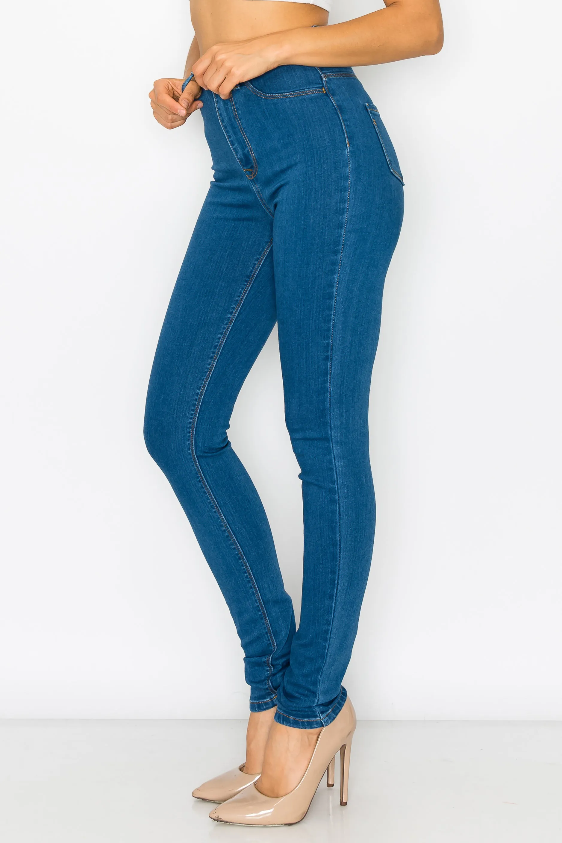 4263 Women's Super High Waisted Skinny Jeans