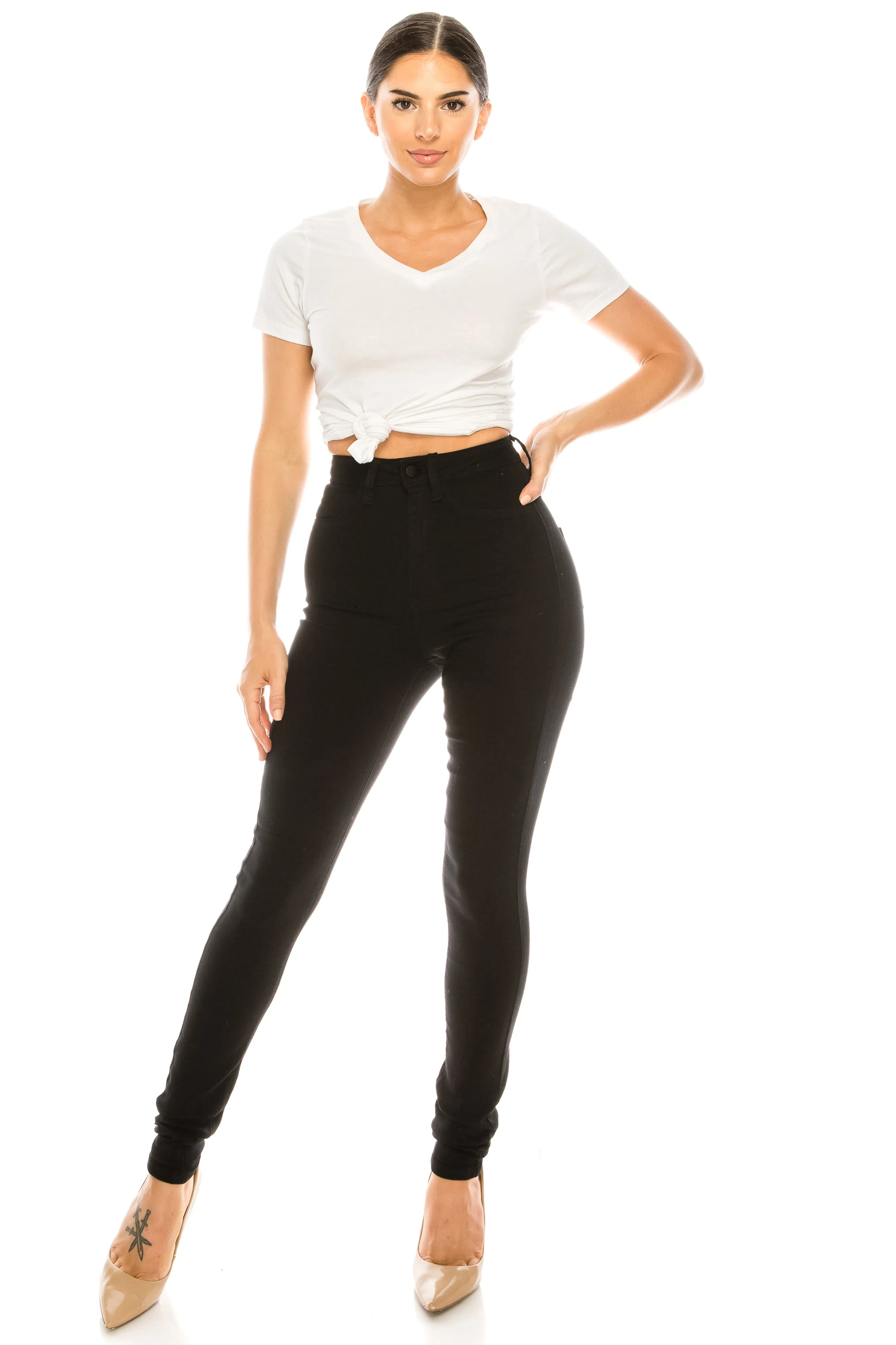 4263 Women's Super High Waisted Skinny Jeans