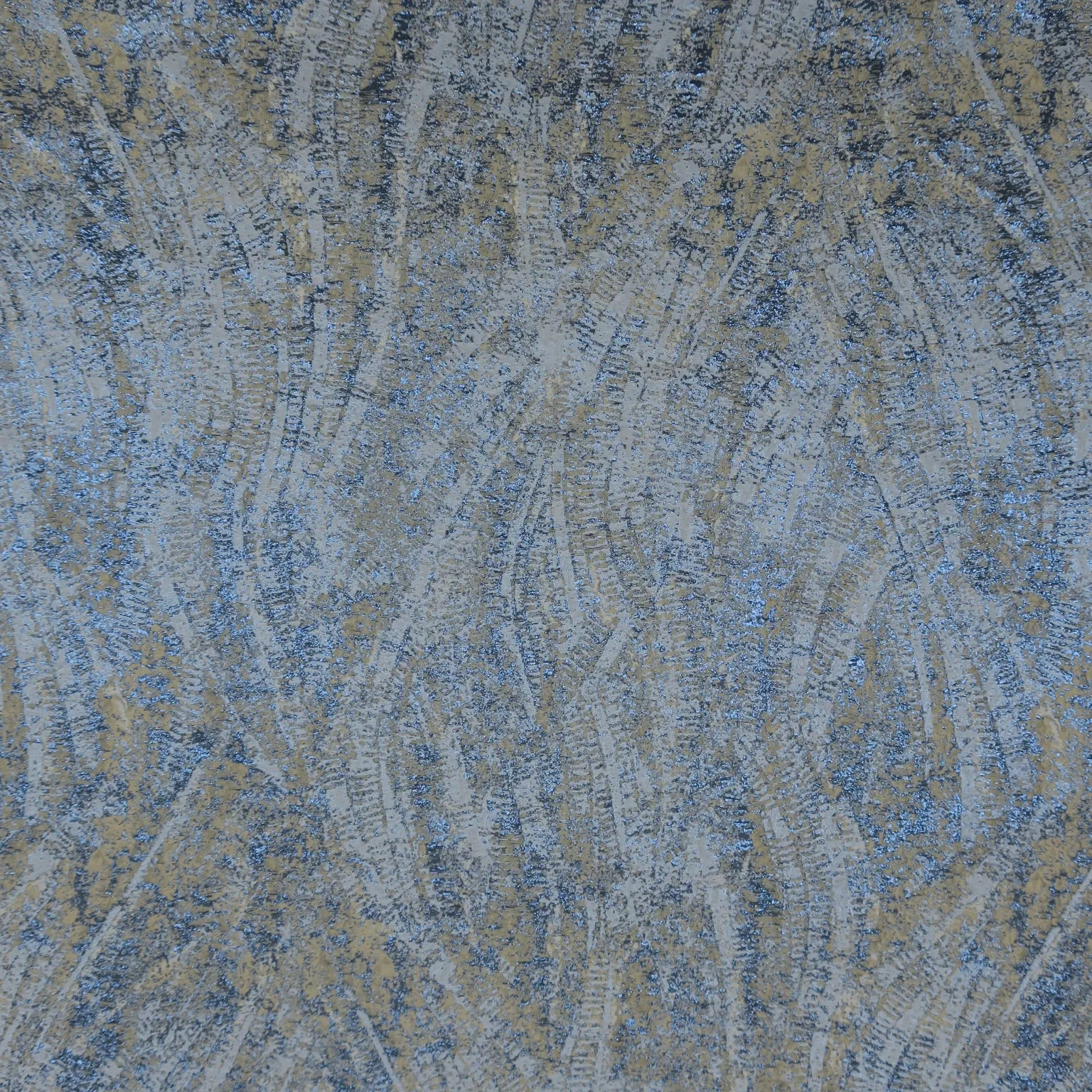 Baby Blue and Grey Lurex Thread Abstract Textured Brocade Fabric