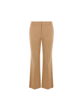 Boot-cut Wool Trousers