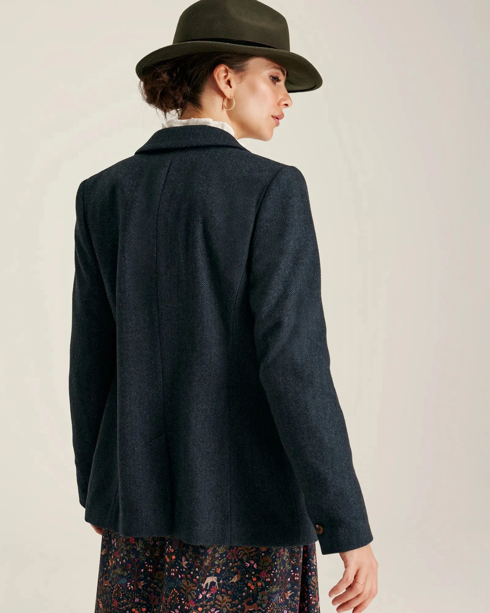 Bramble Blazer - Navy Tweed