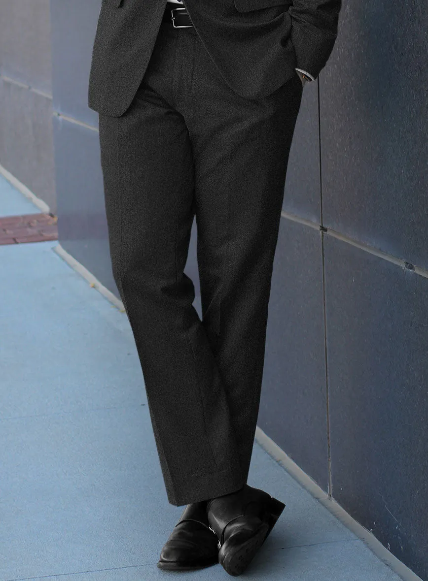 Caccioppoli Carrio Charcoal Wool Pants