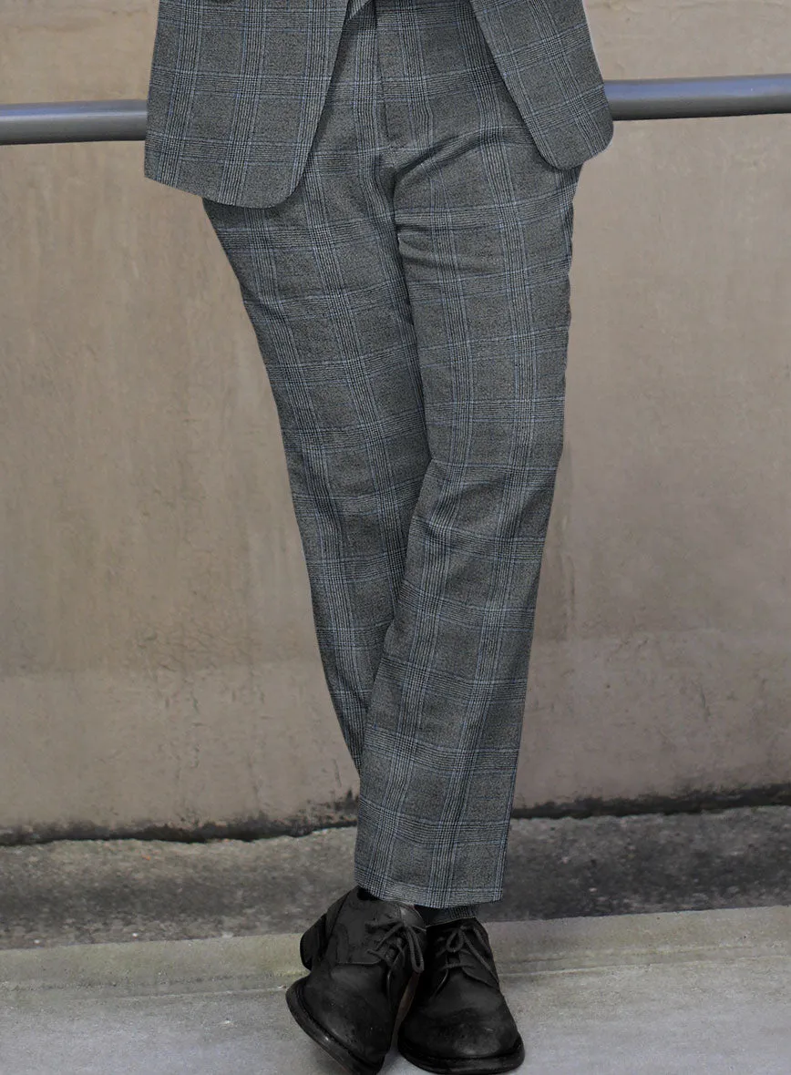 Caccioppoli Fina Gray Wool Pants