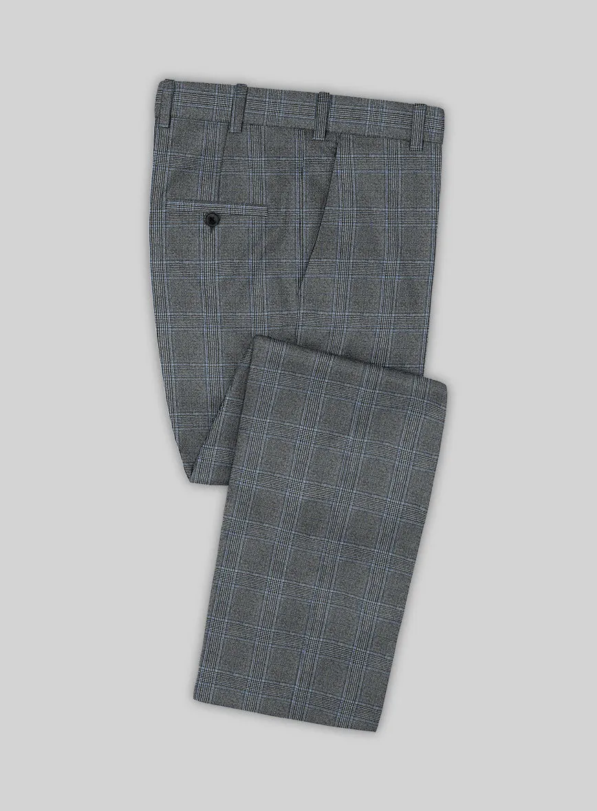 Caccioppoli Fina Gray Wool Pants