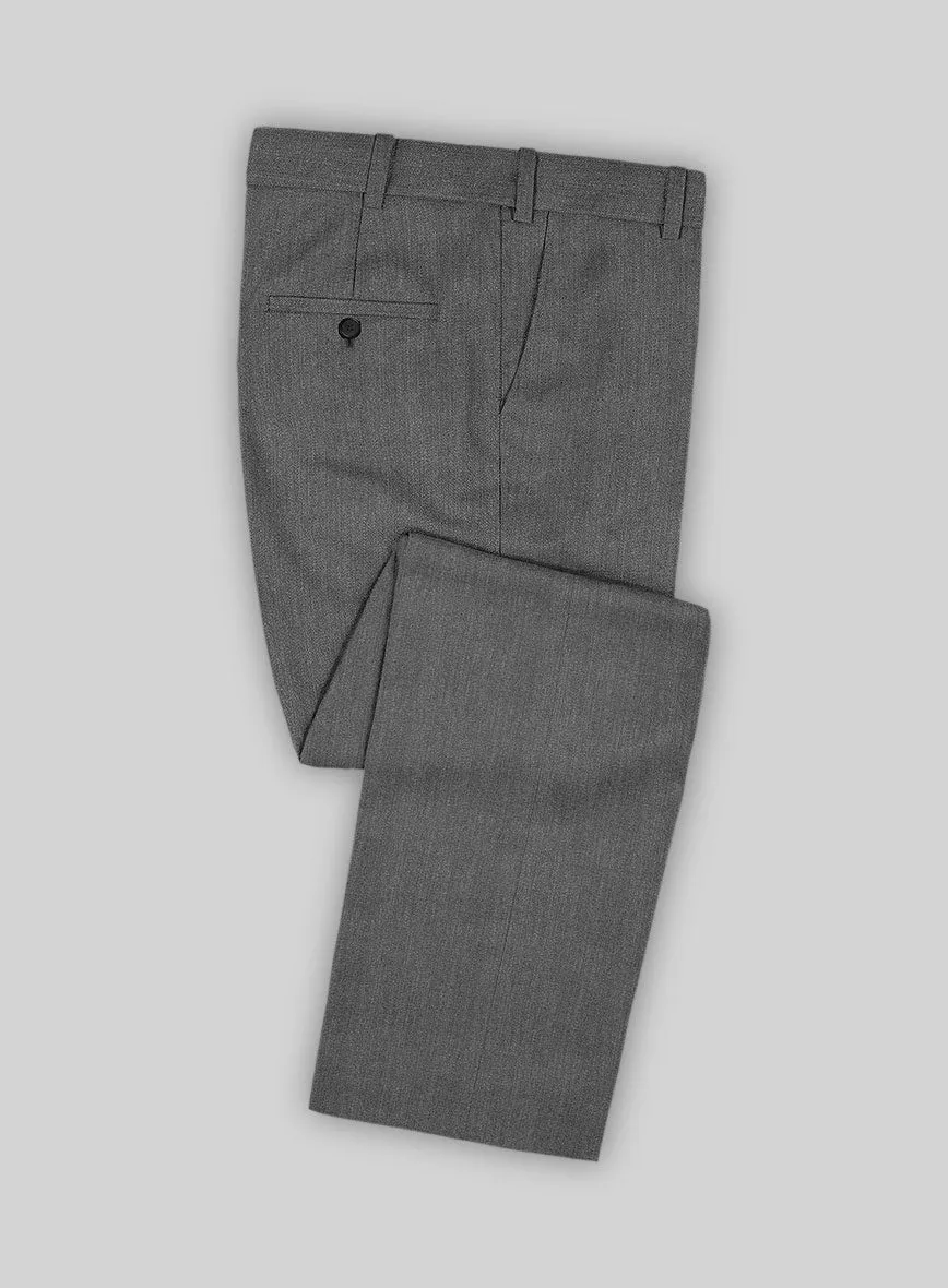 Cavalry Twill Gray Wool Pants