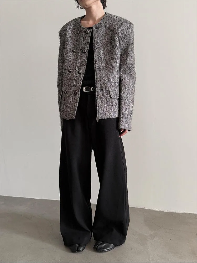 Chicmy- Wide-Leg Woolen Pants