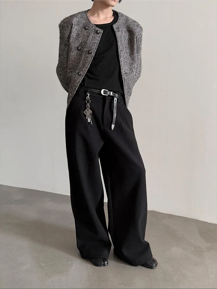 Chicmy- Wide-Leg Woolen Pants