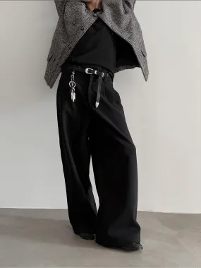 Chicmy- Wide-Leg Woolen Pants