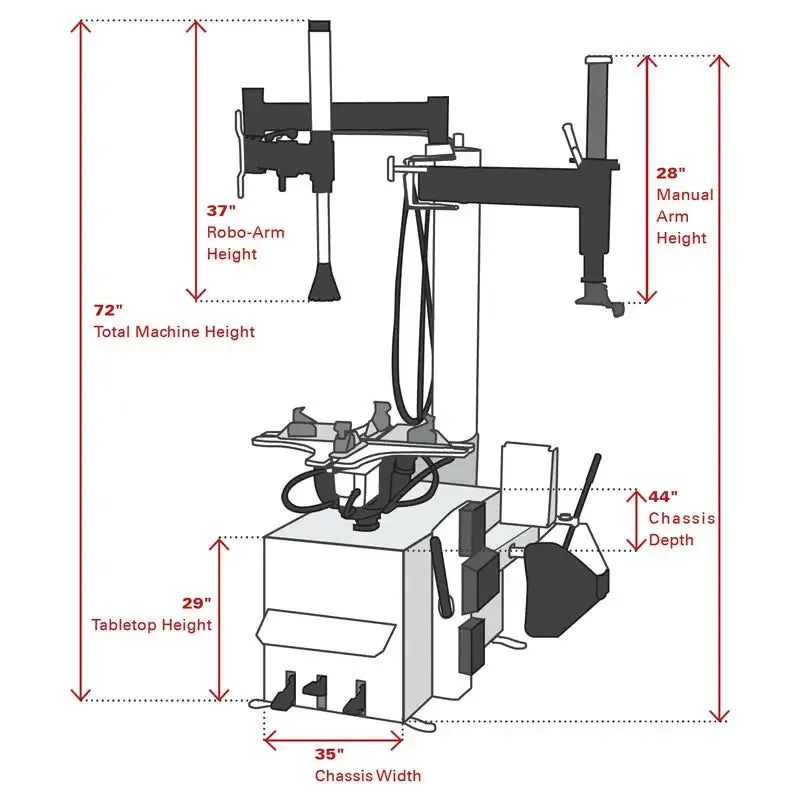 Coats RC-55E Electric Rim Clamp Tire Changer w/ RC Robo-Arm