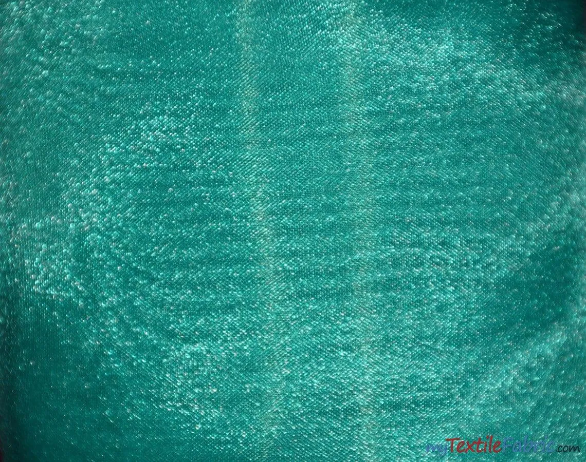 Crystal Organza Fabric | Sparkle Sheer Organza | 60" Wide | Continuous Yards | Multiple Colors |