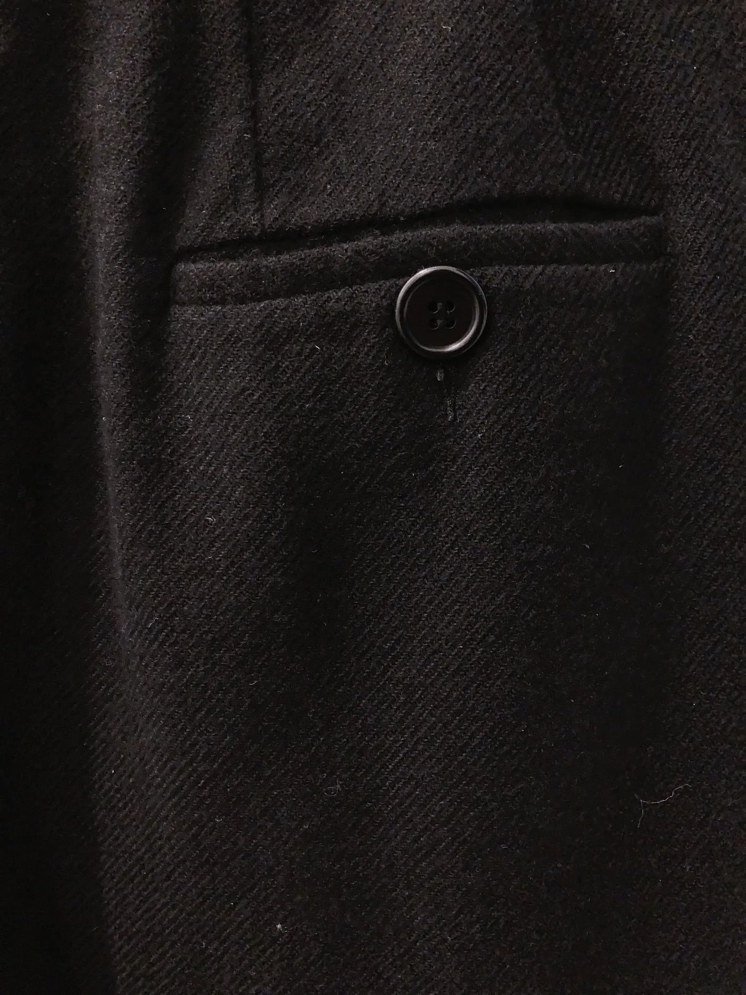 Dirk Bikkembergs 1990s 2000s black wool cashmere pleated trousers