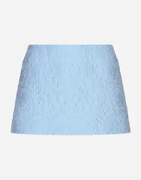 Fitted Jacquard Mini Skirt