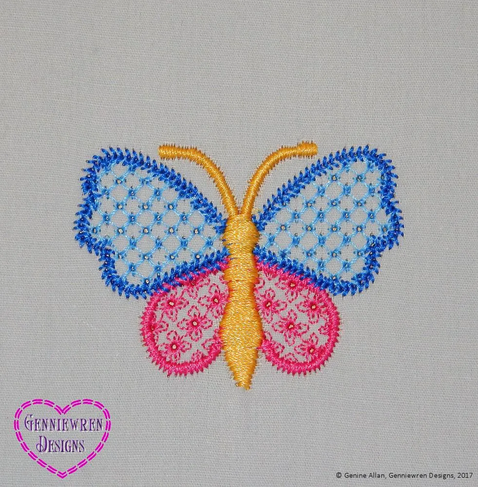 Free Butterfly Machine Embroidery Design