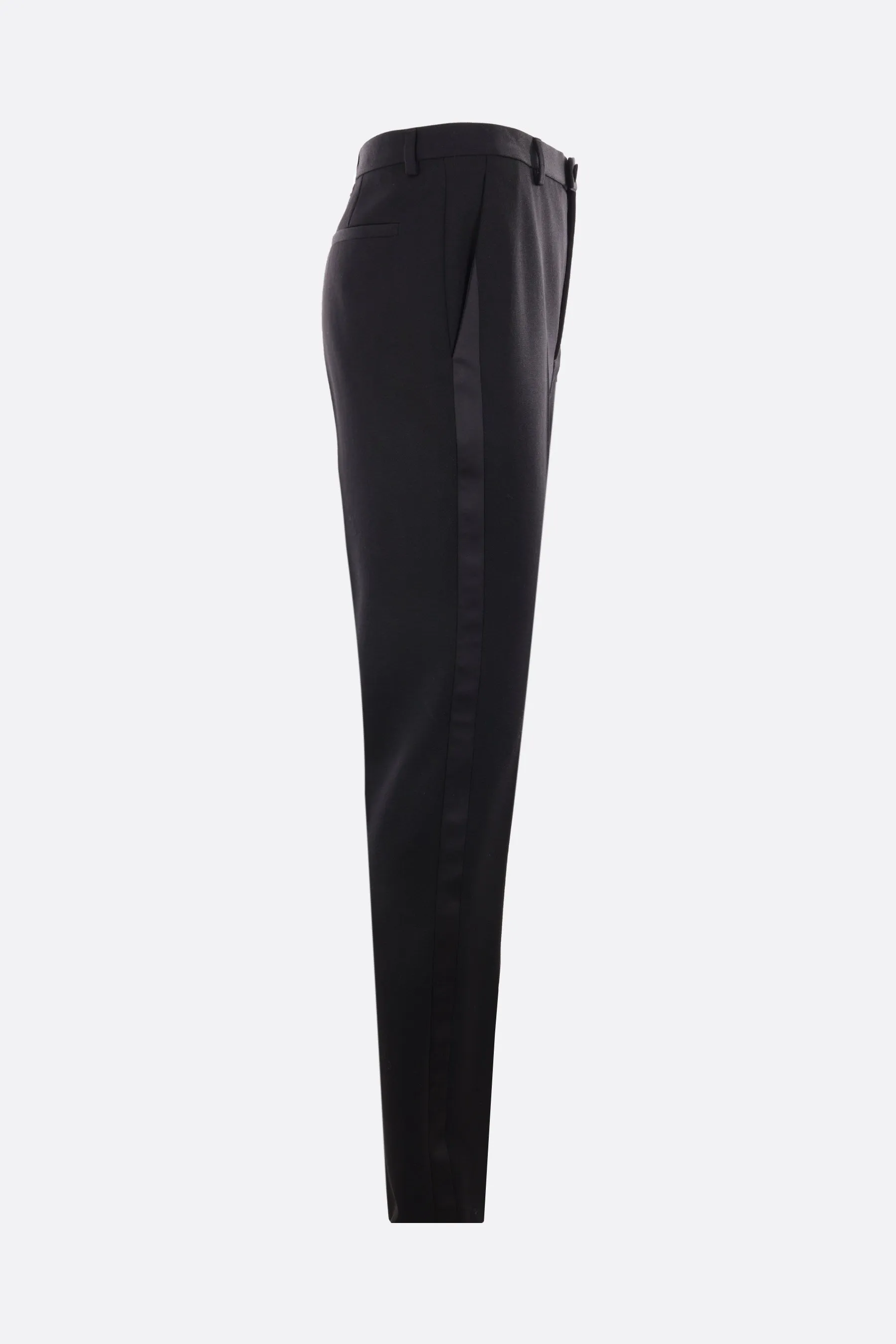 Grain De Poudre Wool Tuxedo Pants