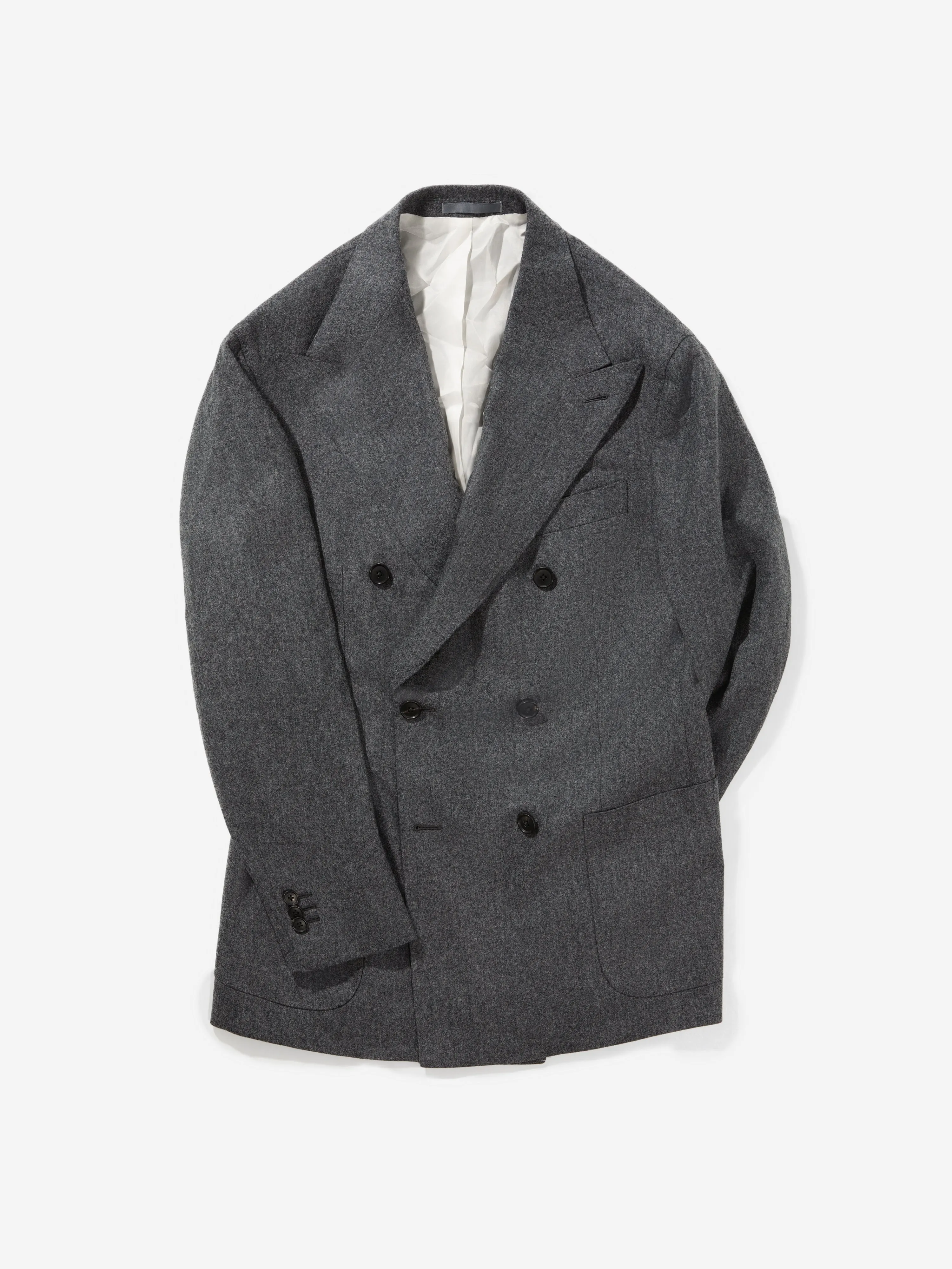 Grey Flannel Wool Suit (DB)