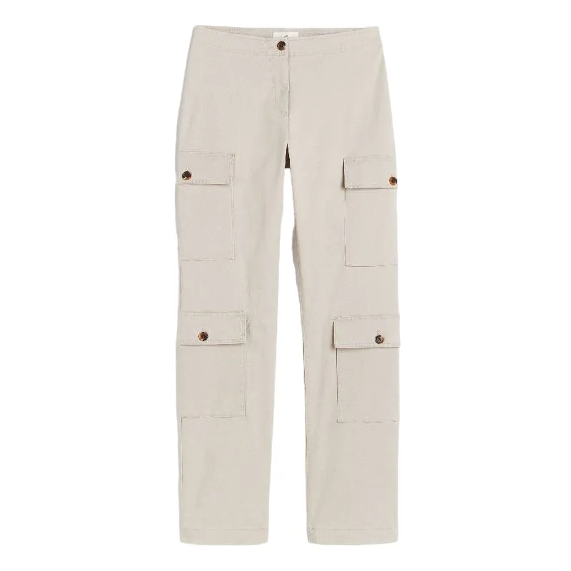 H&M cotton trousers, cream