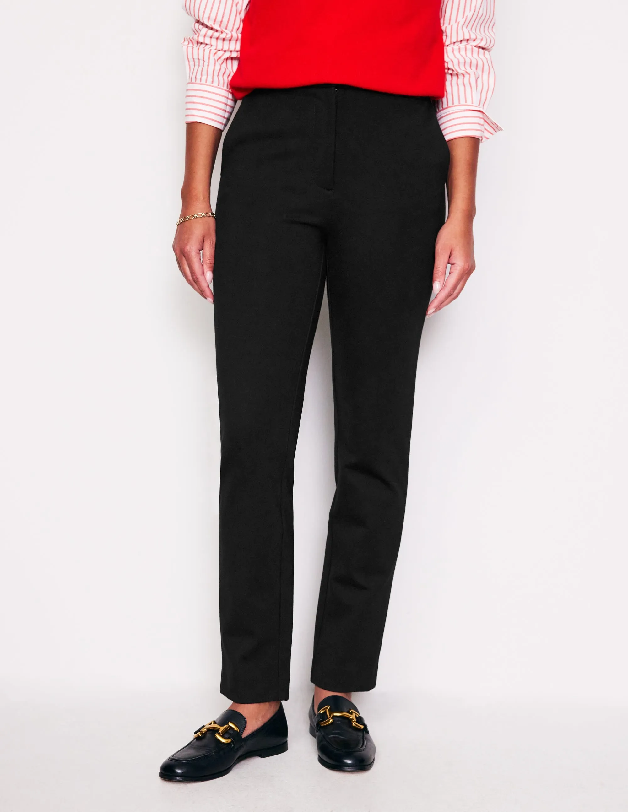 Highgate Ponte Trousers-Black