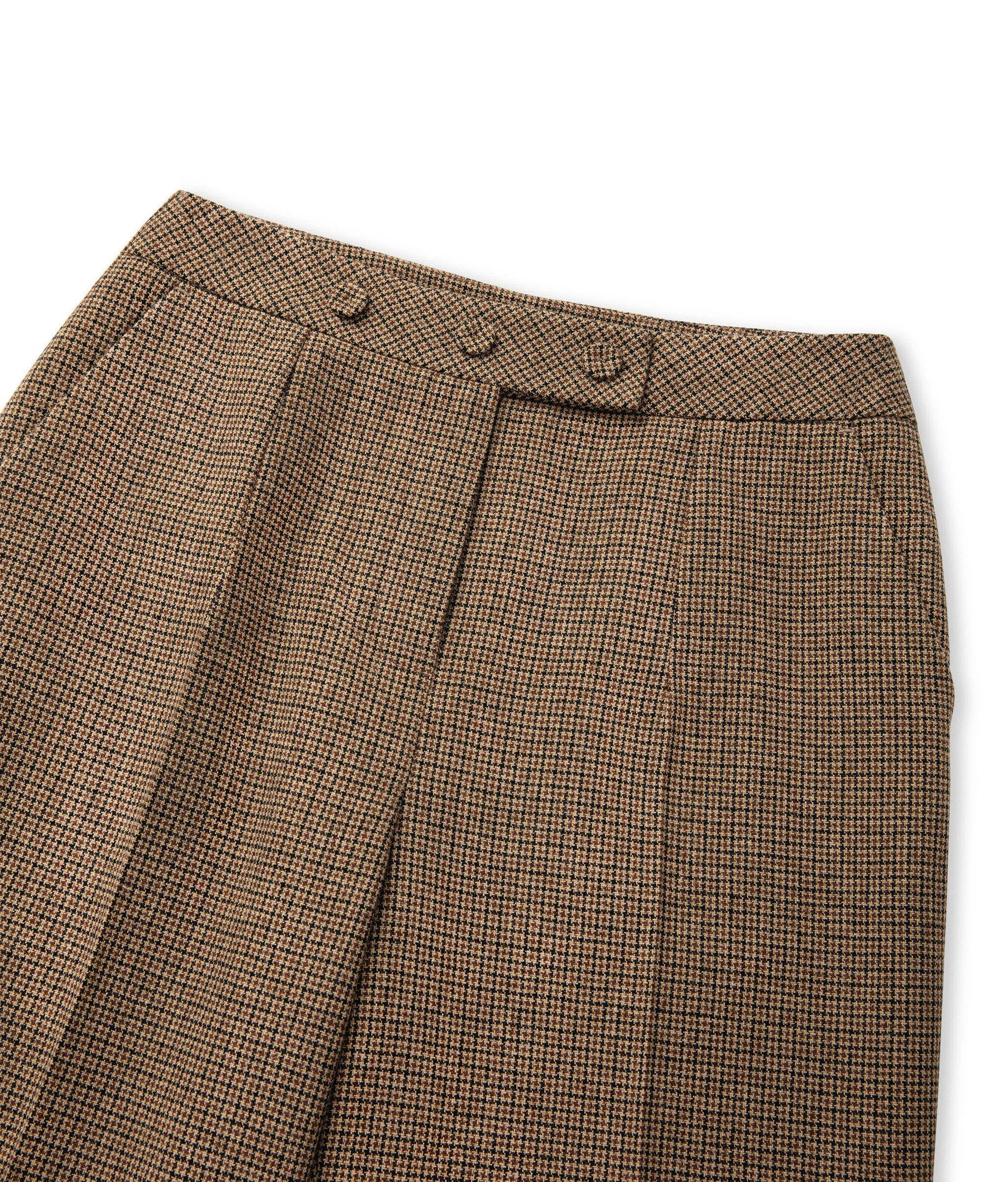 Ipekyol Mini Plaid Pattern Trousers Brown