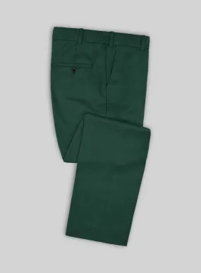 Marco Stretch Emerald Green Wool Pants