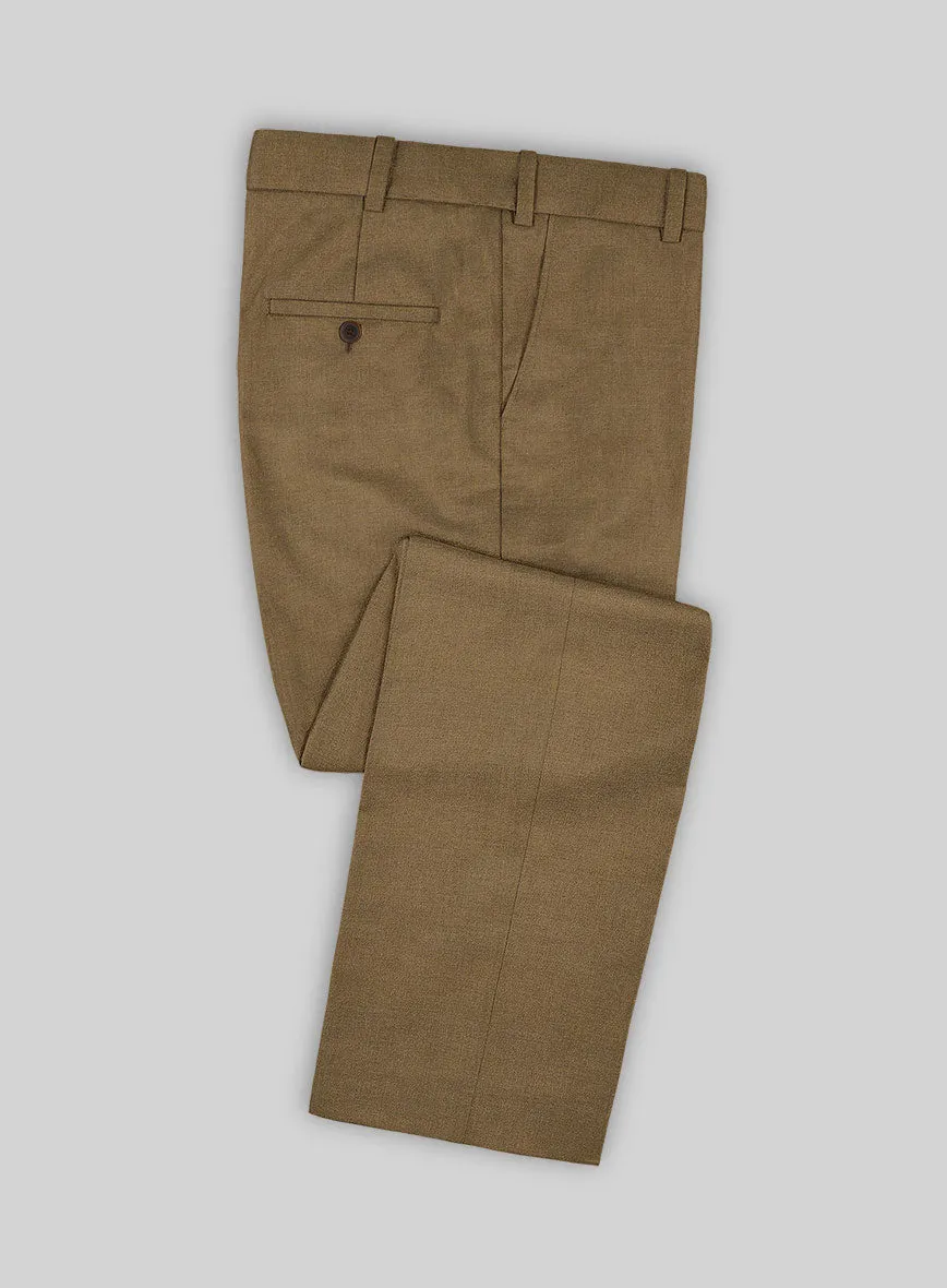 Marco Stretch Otter Brown Wool Pants