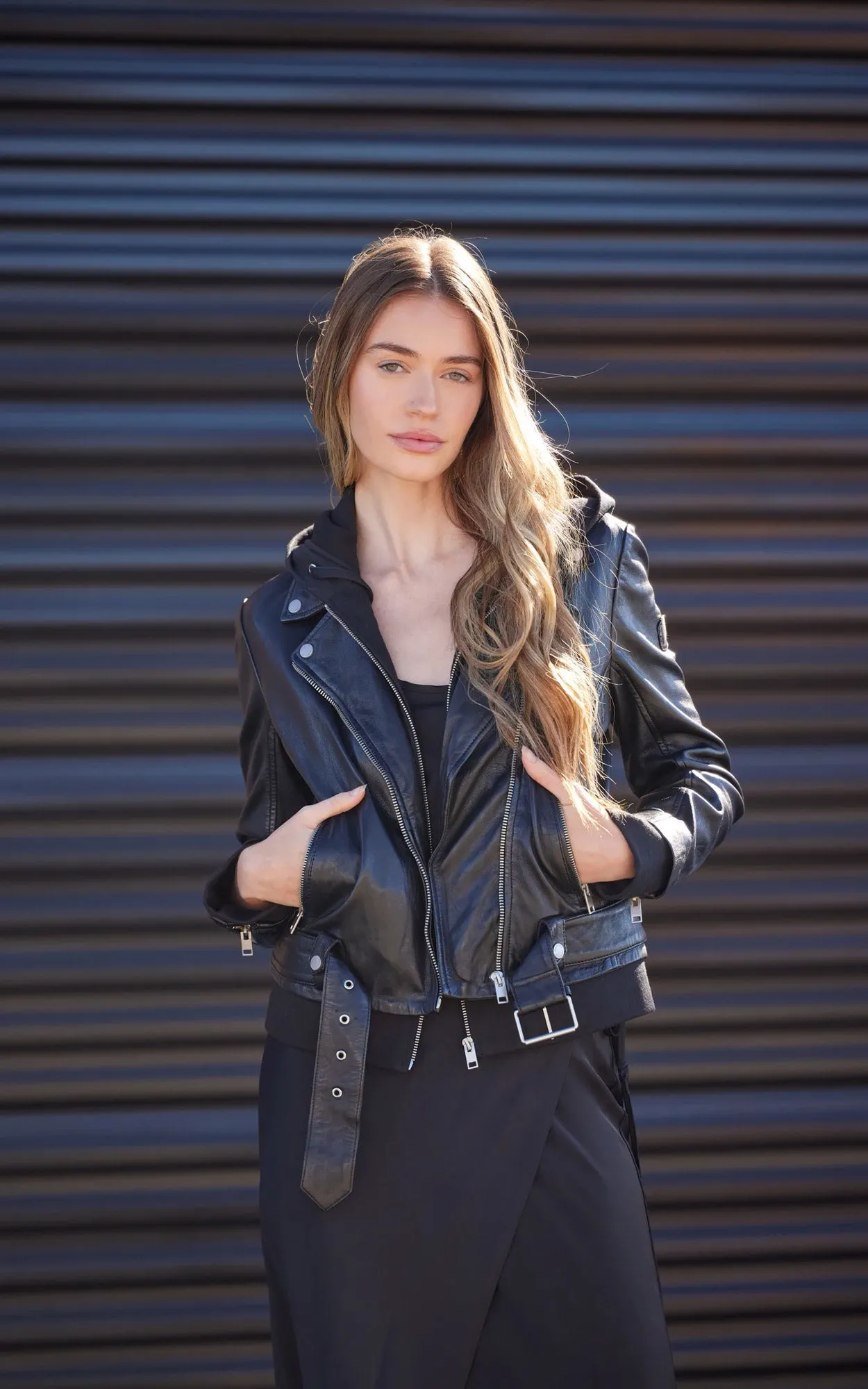 Mauritius Leather Jacket 'Freda rf'