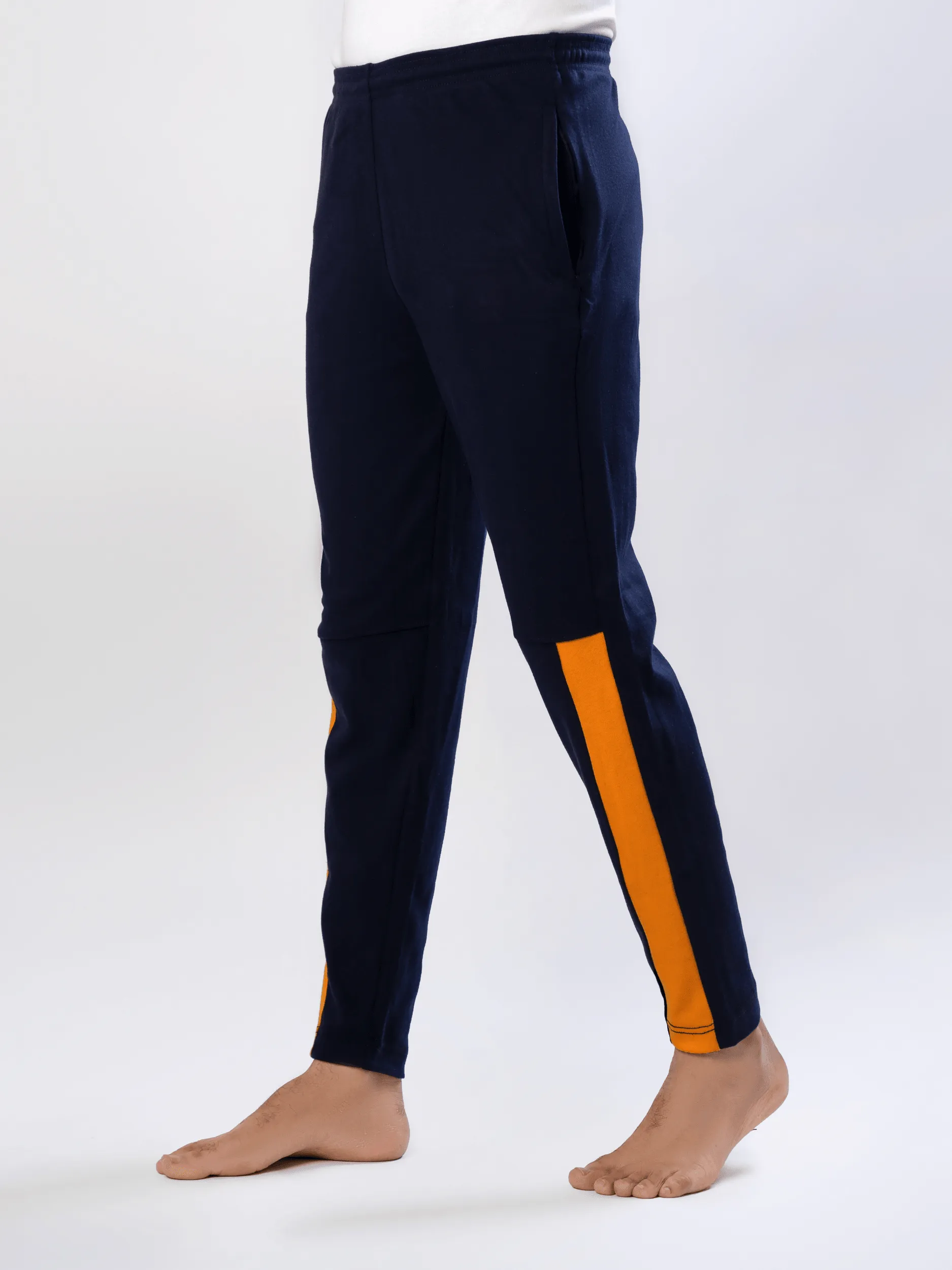 Max Zipper Premium Fitted Trouser (Navy)