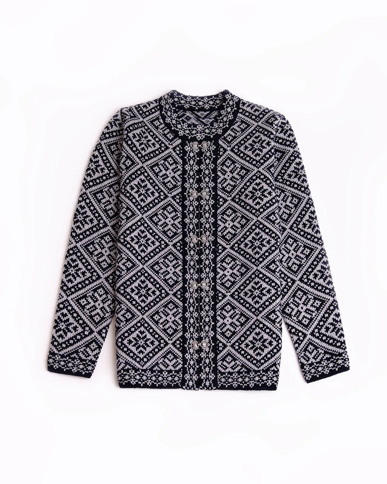 Muhu woolen pattern cardigan