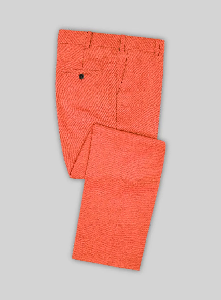 Muted Neon Orange Pants