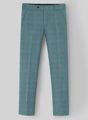 Napolean Gisde Glen Light Blue Wool Pants