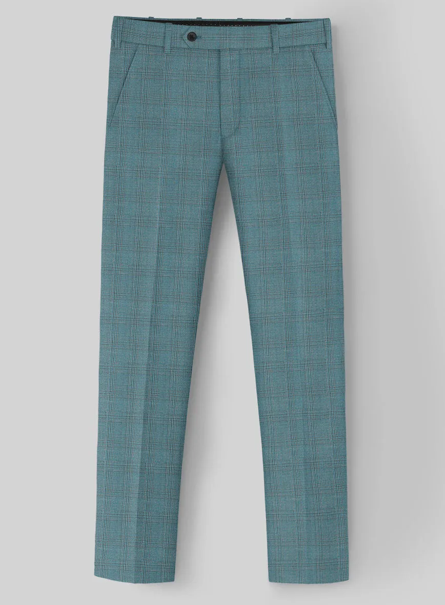 Napolean Gisde Glen Light Blue Wool Pants