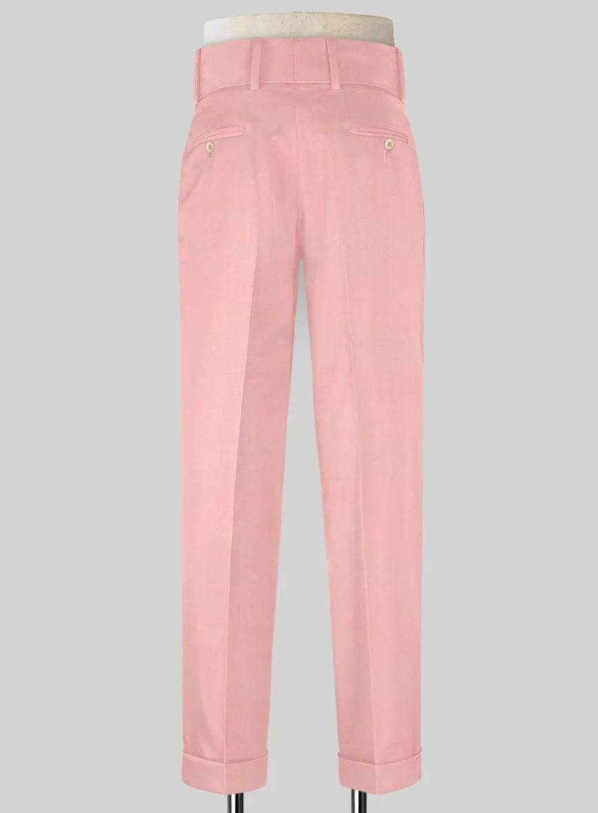 Napolean Runway Pink Double Gurkha Wool Trousers