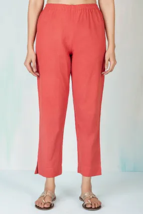 Peach Narrow Trousers