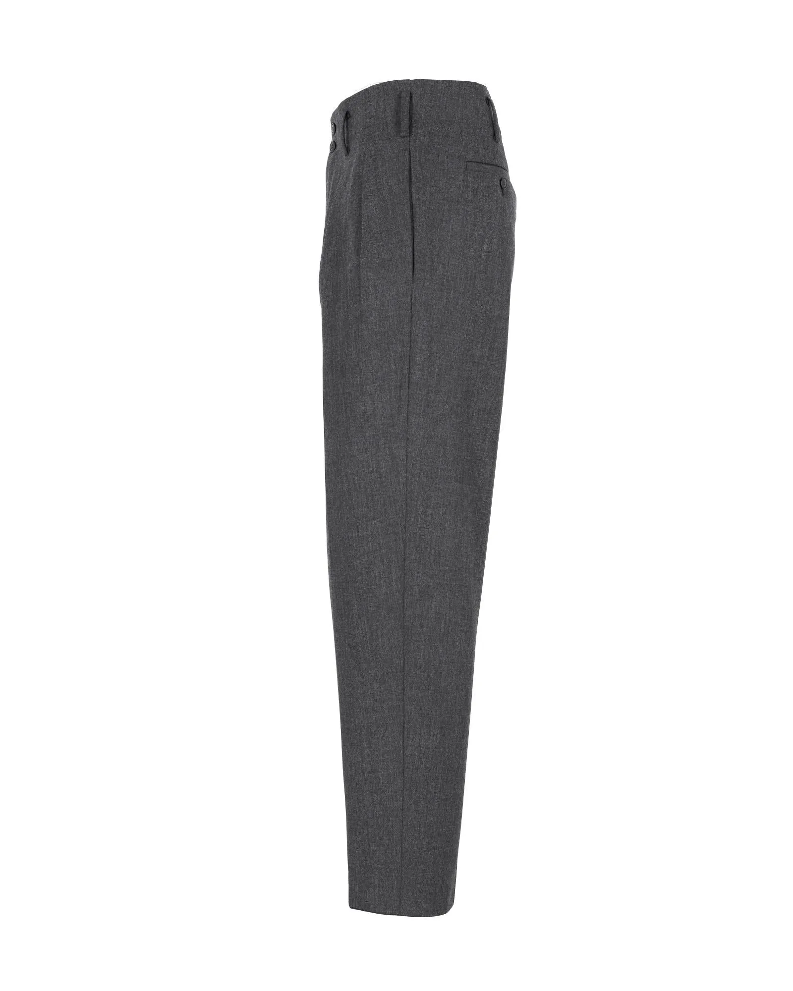 Refined Black Polyester Trousers by Giorgio Armani