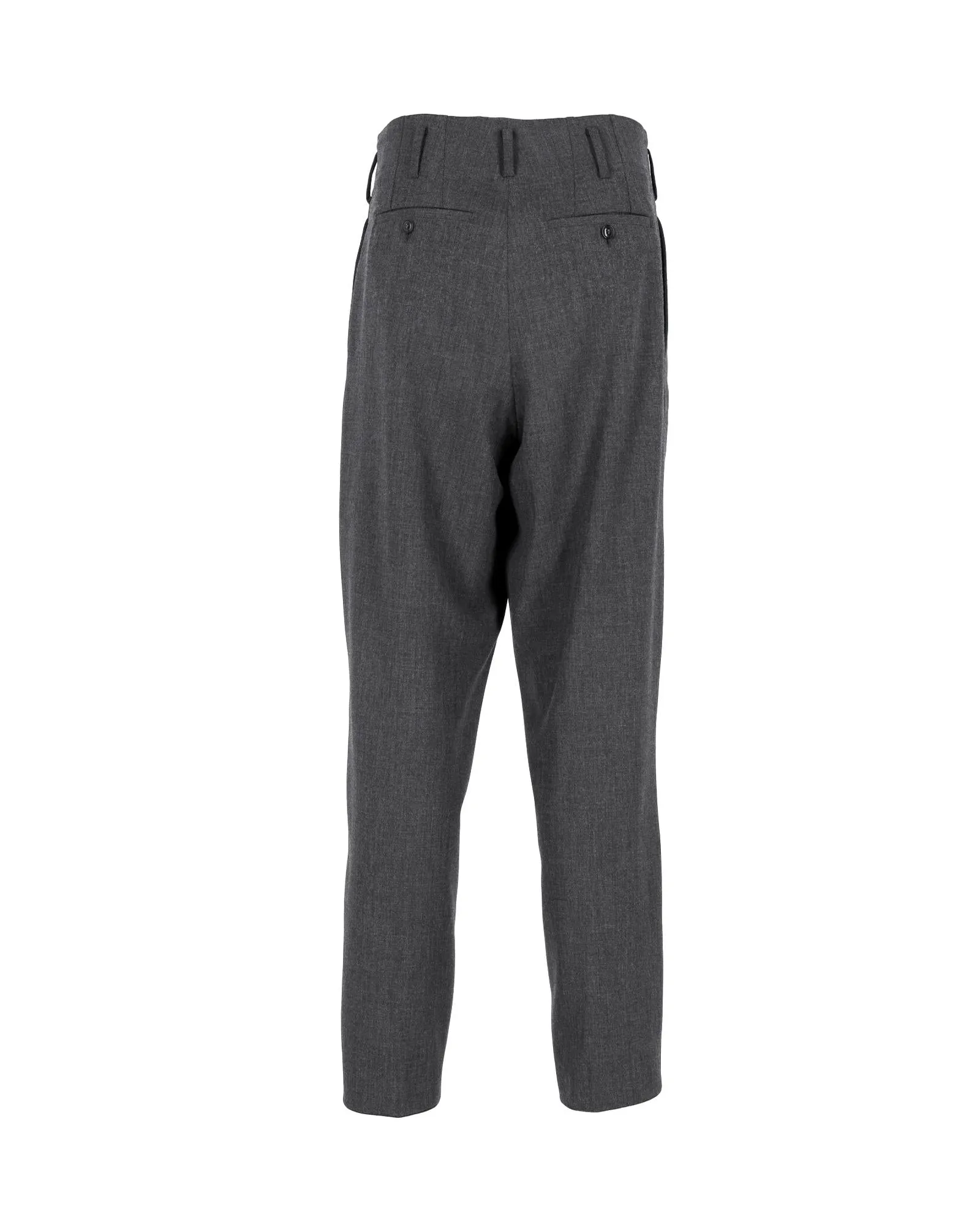 Refined Black Polyester Trousers by Giorgio Armani