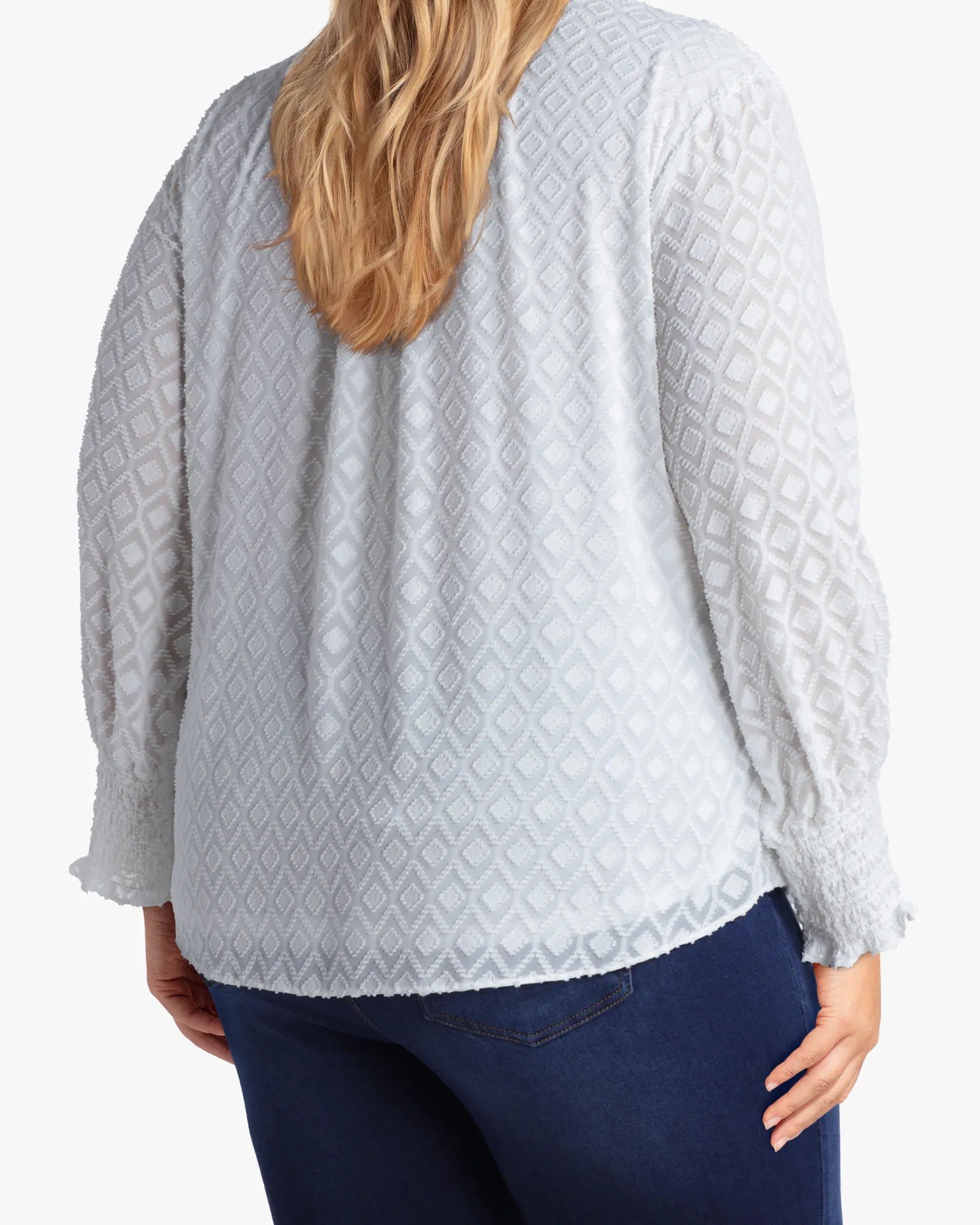 Sammy Textured Blouse | White