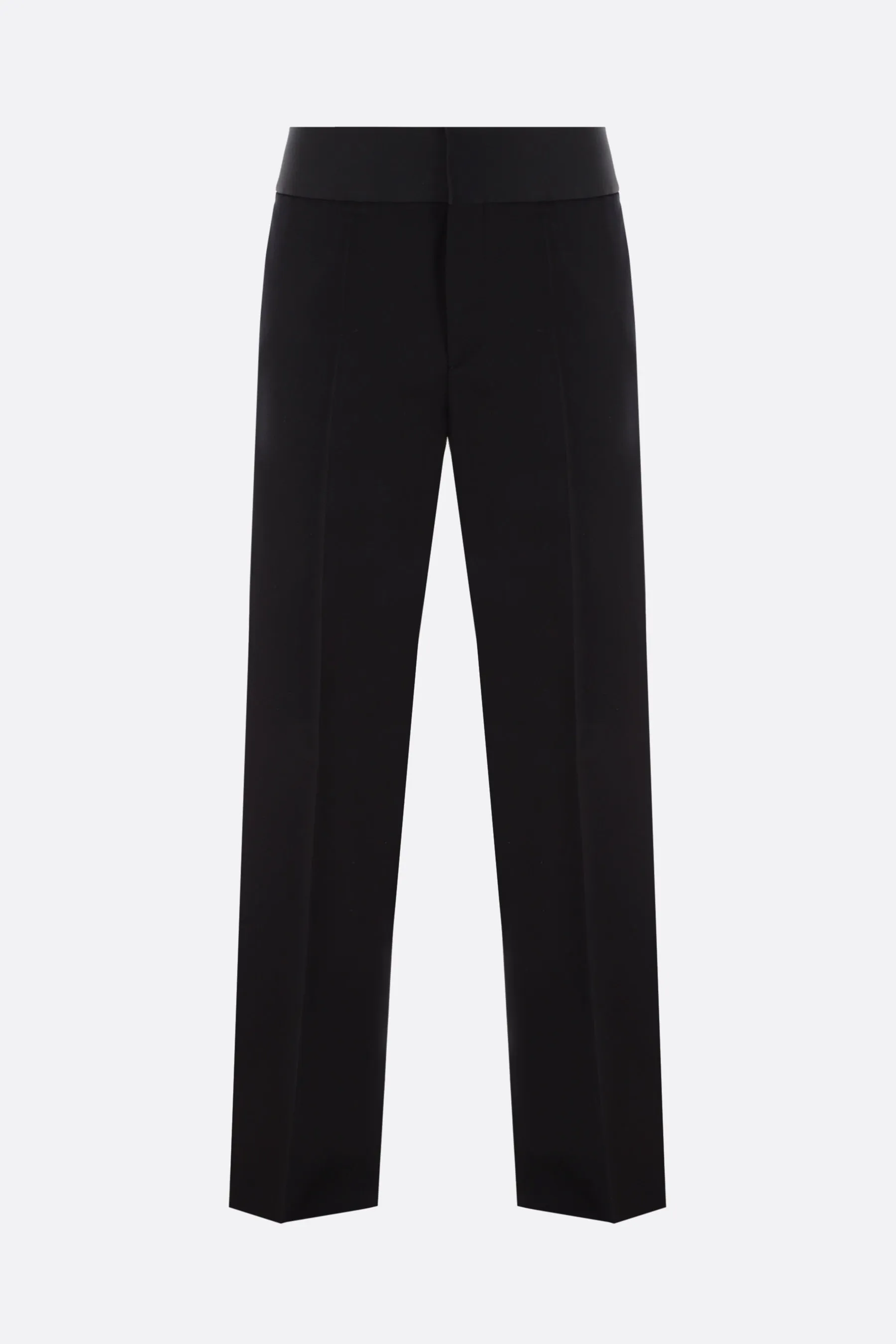 Satin Stripe Wool Tuxedo Pants