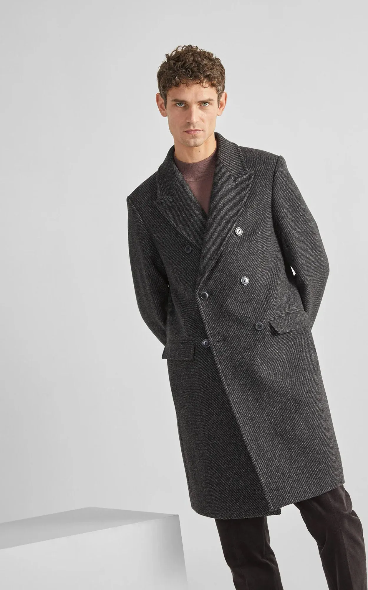 Selected «eco» Double Breasted Wool Coat 16089380