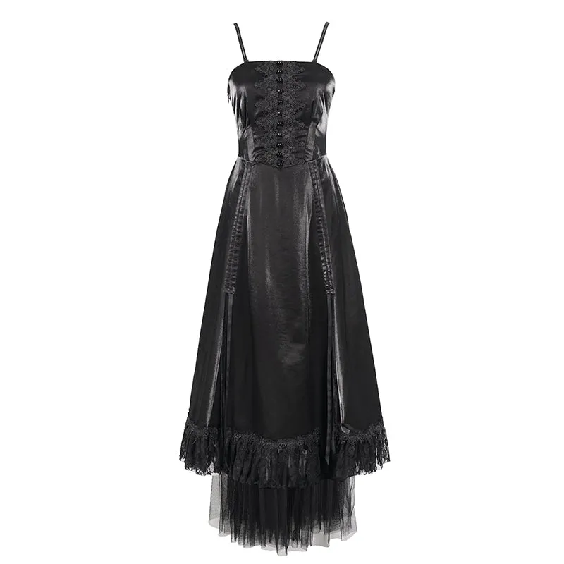 SKT11301 Gothic tube top layered gowns