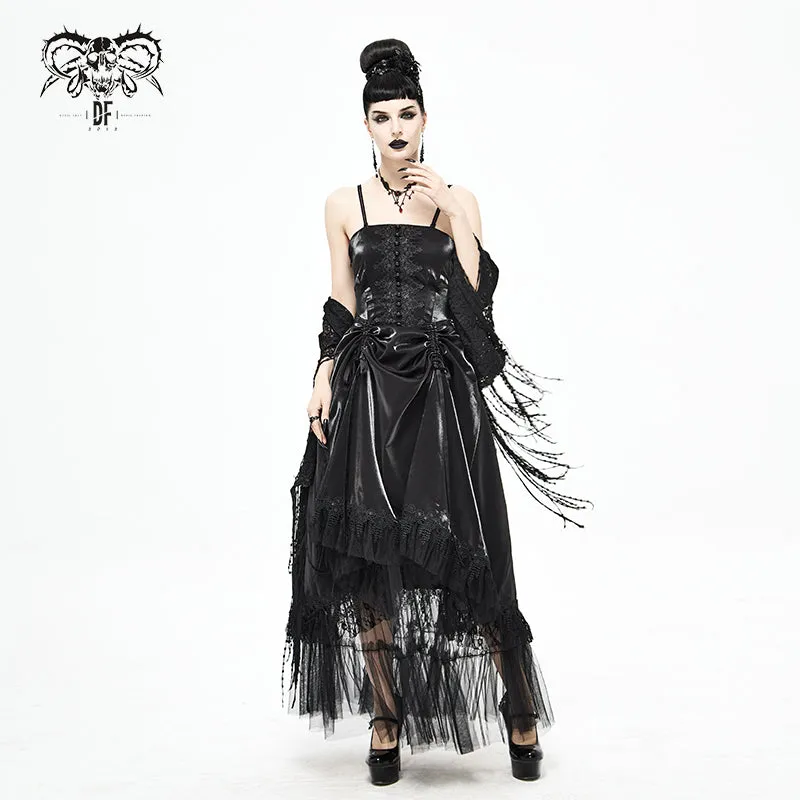 SKT11301 Gothic tube top layered gowns