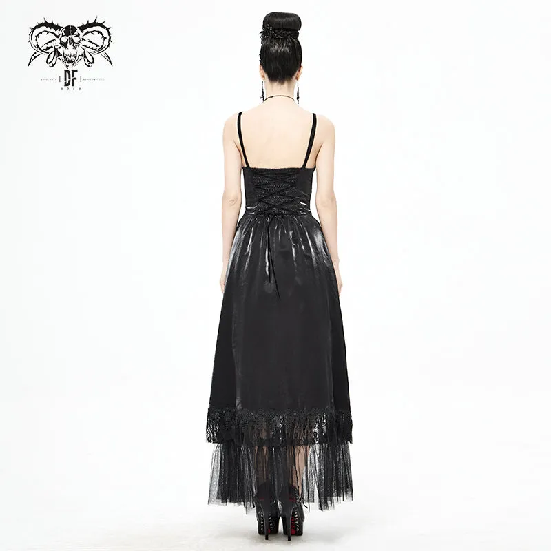 SKT11301 Gothic tube top layered gowns