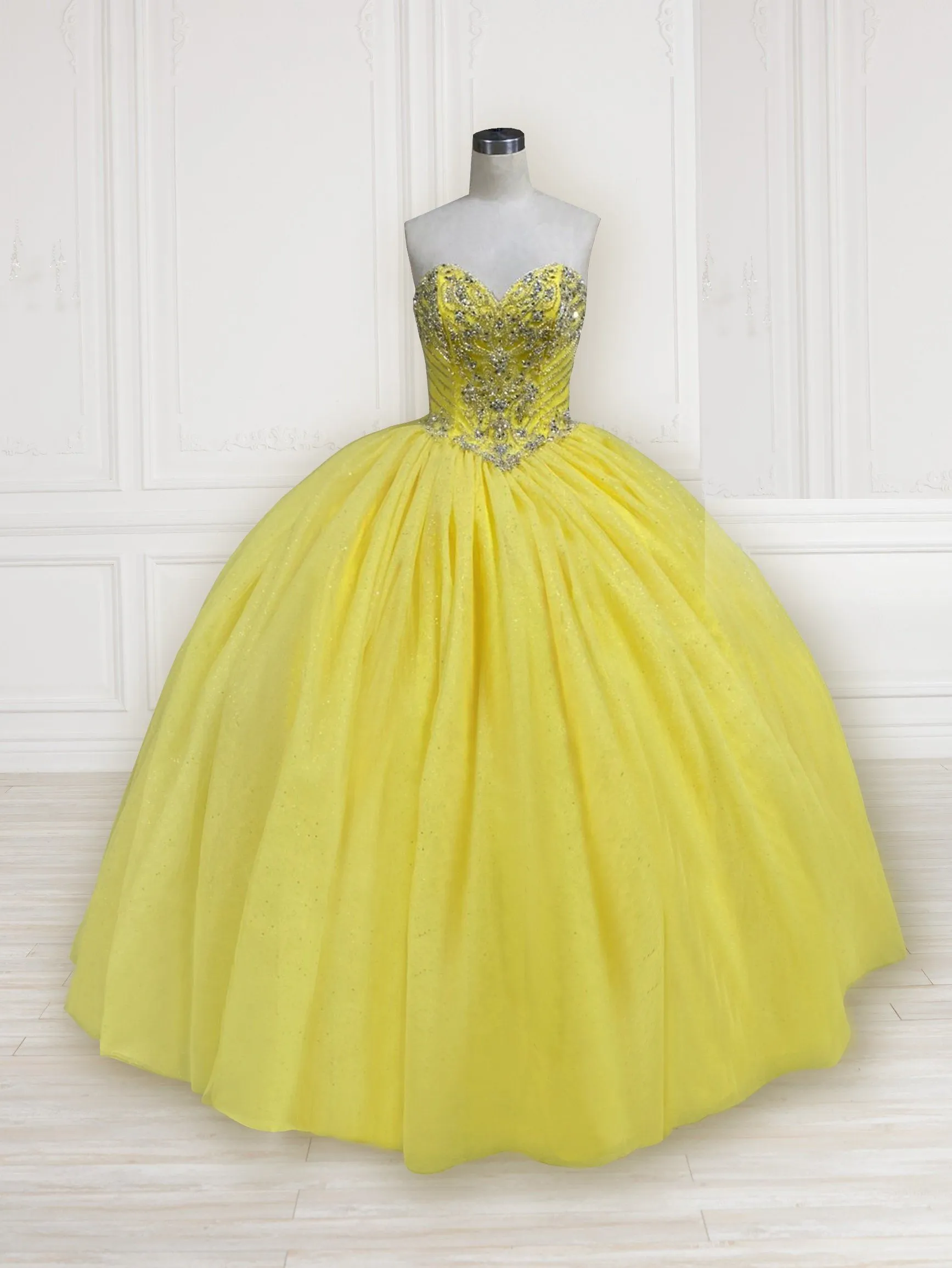 Strapless Quinceanera Dress by Fiesta Gowns 56415 (Size 10 - 16)