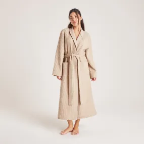 Waffle Dressing Gown - Mink